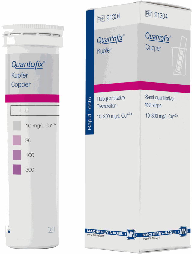 91304 QUANTOFIX® Bandelettes de test cuivre