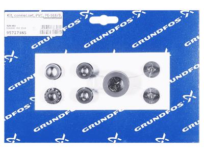 Grundfos kit, connection piece PVC, PE-SL6/9, PVC-6/12 kit 95717385