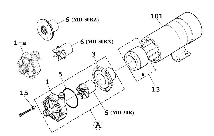 Spare parts Iwaki MD-30RX