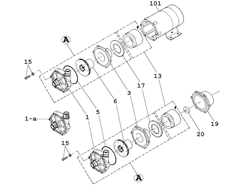 Spare parts Iwaki MD-100R-5