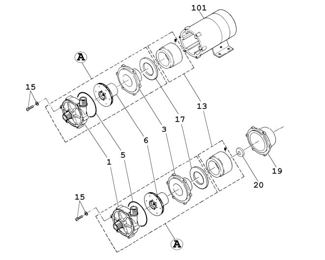 Spare parts Iwaki MD-55F