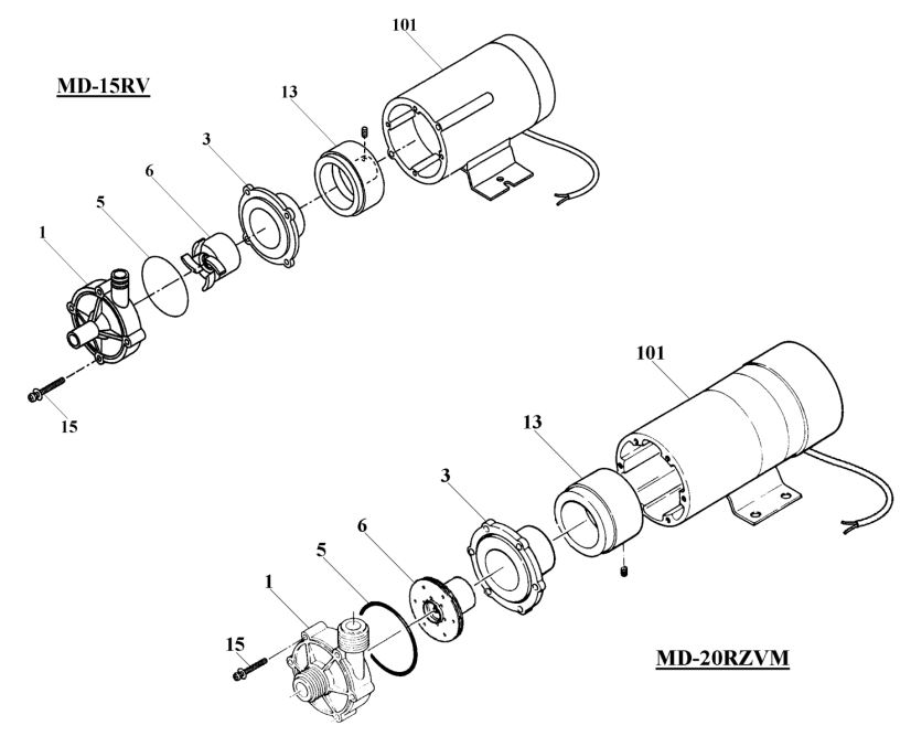 Repuestos Iwaki MD-20RZV(M)