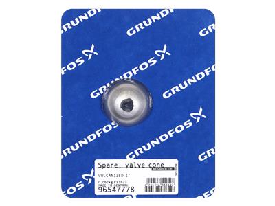 Grundfos replacement, valve cone VULCANIZED 1" valve / diaphragm 96547778